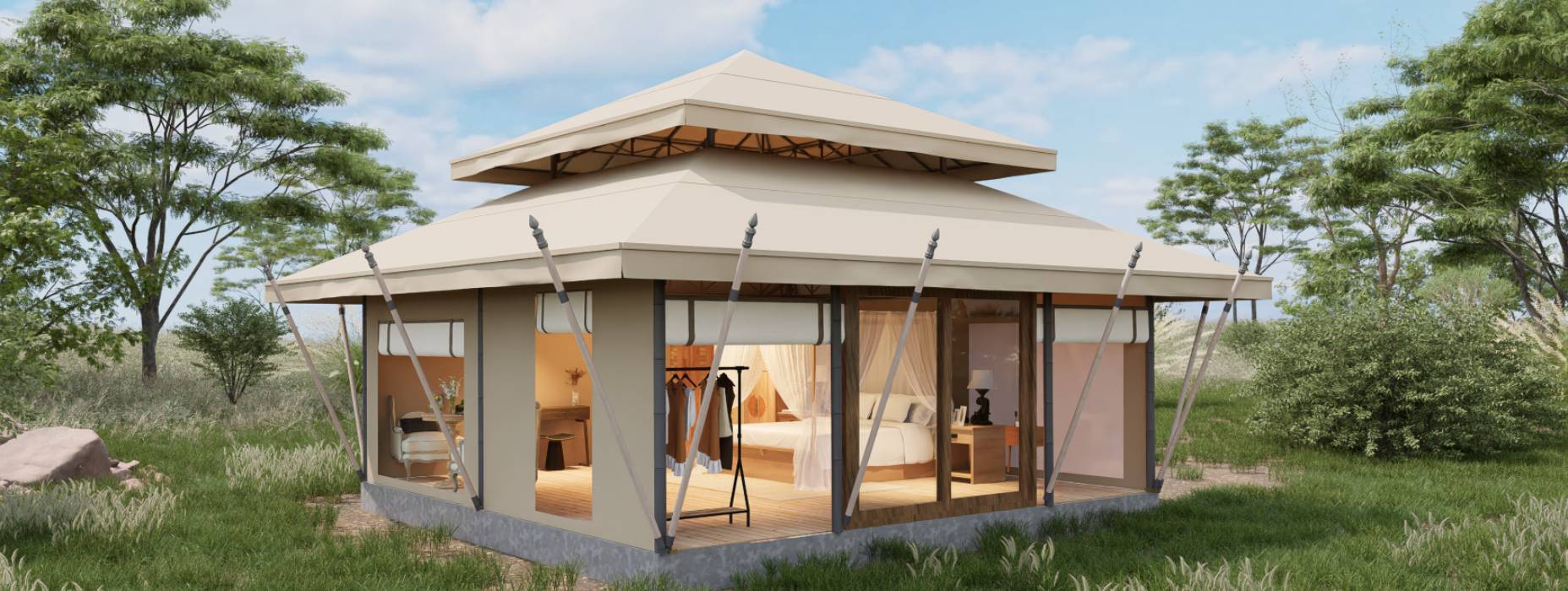 昆都仑区户外野奢帐篷